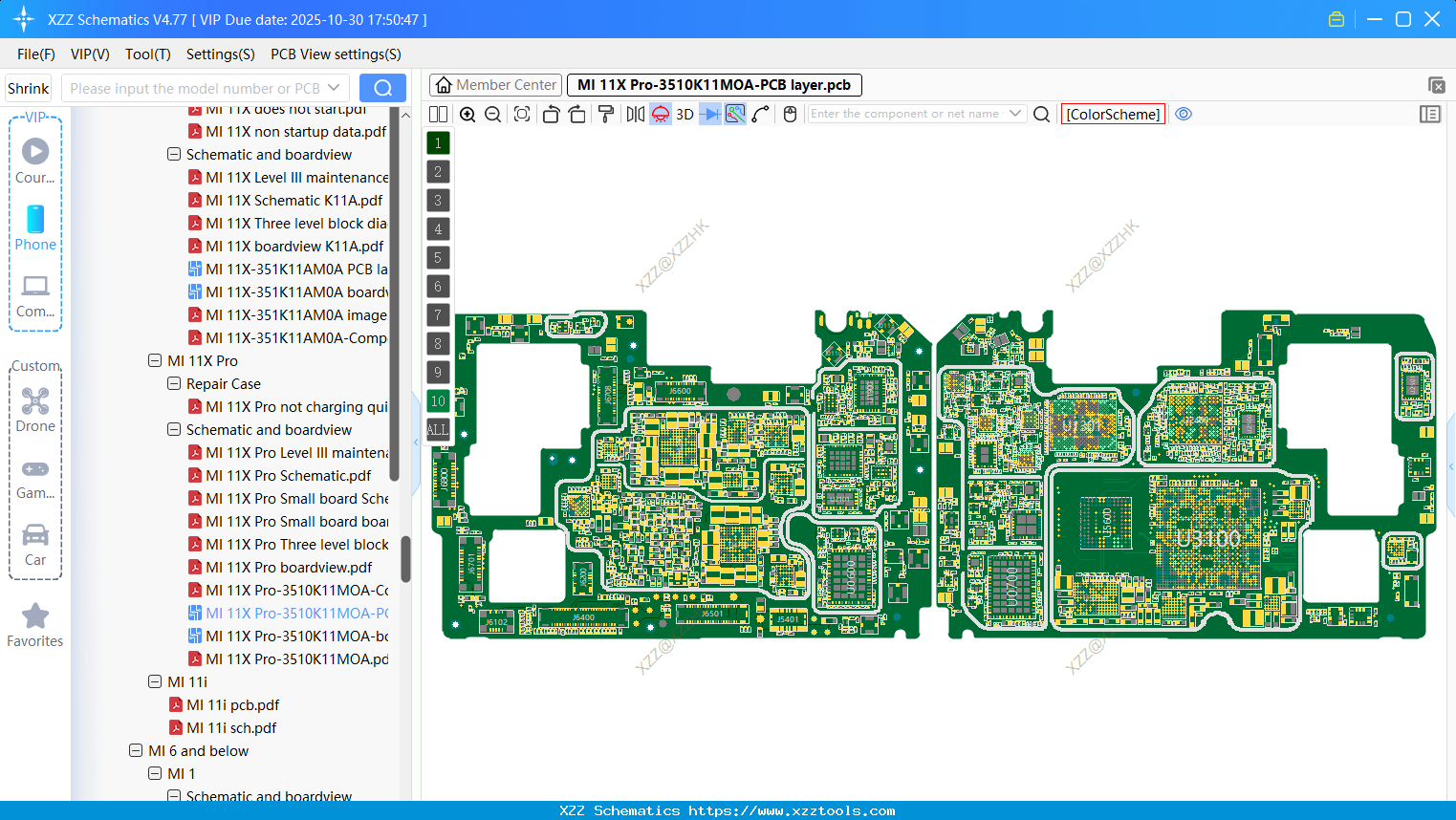 Xiaomi MI 11X Pro-3510K11MOA-PCB Layer